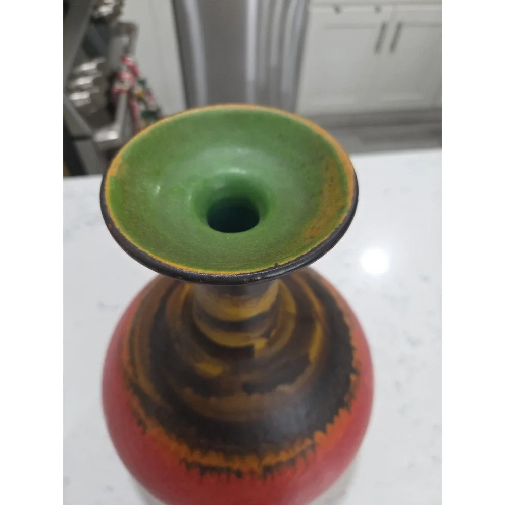 Mid-Century Alvino Bagni for Raymor Multicolor Italian Modernist Pottery